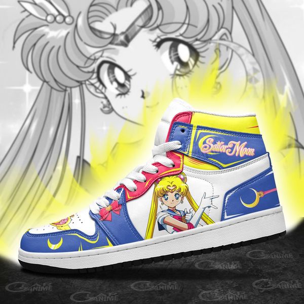 

diy anime fan sneakers sailor moon womens basketball shoes jumpman 1 model custom trainers casual shoe