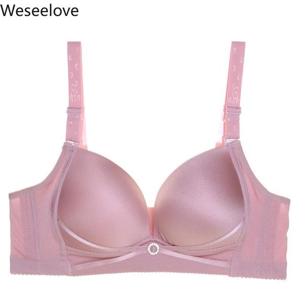 

bras weseelove summer plus size women soutien gorge femme no rims paper adjustable and comfortable lingerie underwear x11-3, Red;black