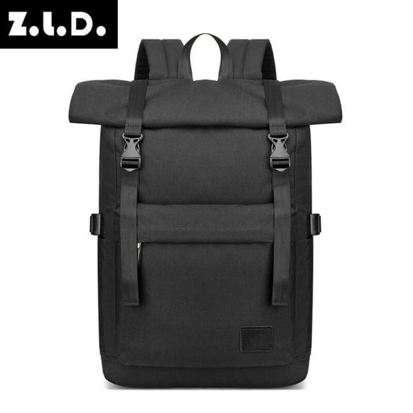 

backpack fashion men's casual canvas bag outdoor waterproof classic business computer youth student travel men