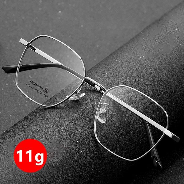 

fashion sunglasses frames retro round men pure titanium glasses frame women luxury prescription myopia optical eyeglasses big eyewear, Black