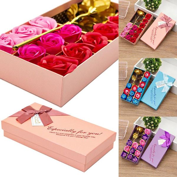 

13pcs scented rose flower petal bath body soap wedding party women for whom you loved pretty red rose nice girls unique gift