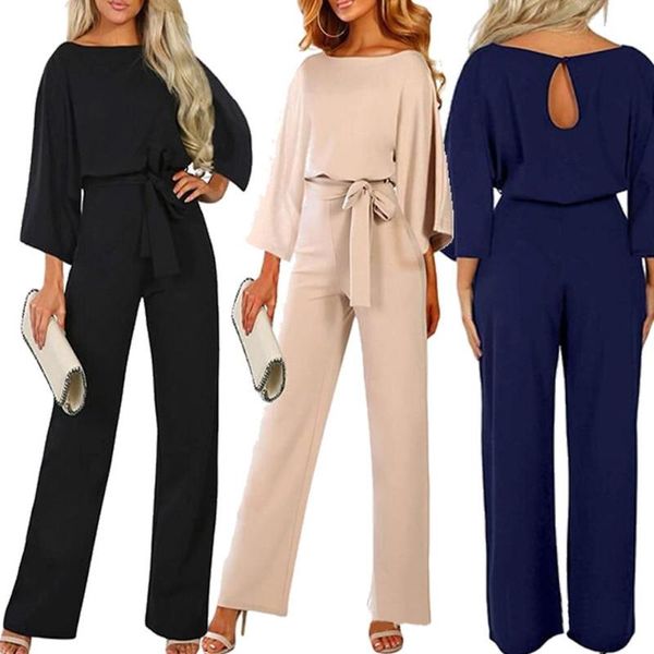 

women's jumpsuits & rompers glorystar women autumn winter jumpsuit fashion slim casual long-sleeved belted enterizos para mujer verano, Black;white