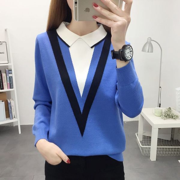 

2021 fashion fall fine spring square collar for geometric casual female elegant chic solid pullover ladies y09 ji3t, White;black