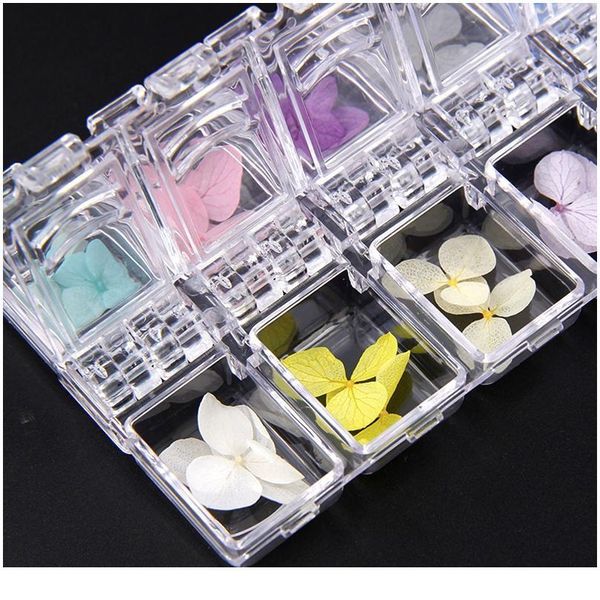 

1 box 24pcs real dried hydrangea flower dry plants for epoxy resin pendant necklace jewelry making craft diy acc jlllxm
