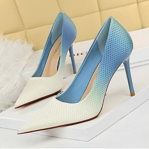 

dress shoes pumps high heel women's girl stiletto pointed design fashion shallow mouth large size, Black