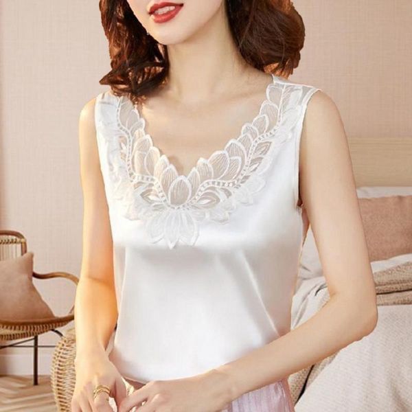 

women's blouses & shirts summer korean fashion silk t-shirts for women vintage satin short sleeves plus size xxxl office lady, White