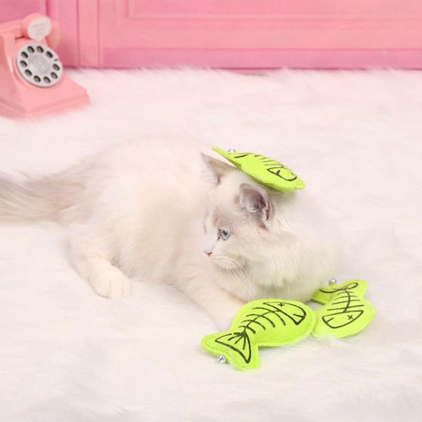 

cat toys 2pcs pet playing toy interesting lovely teaser supplies play fish for kitten