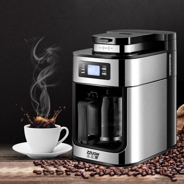 

household coffe machine bean soy flour grinding fully automatic led display coffee maker machine grinder drip coffee maker