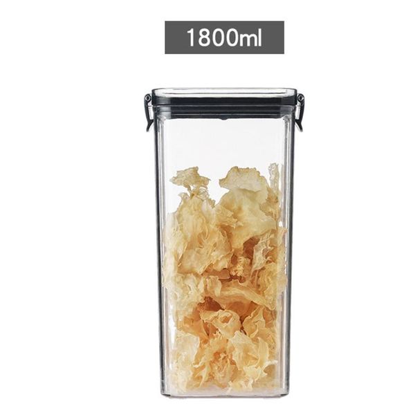 

jar clear container sealed kitchen home large capacity storage box reusable keep fresh with lid stickers flour cereal