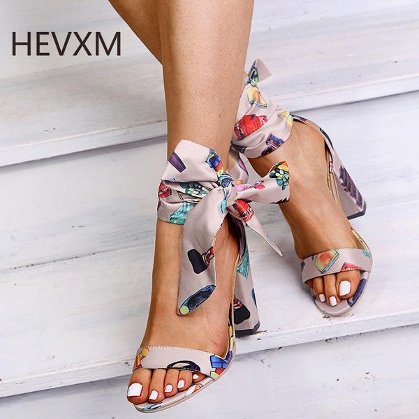 

sandals 2021 women summer bowknot high square heel open toe leather heels pumps shoes  cm female fashion gladiator ankle strap, Black