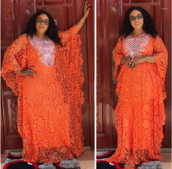 

ethnic clothing women's fashion classic design african clothes dashiki robe lace water soluble fabrics size have inside loose long dres, Red