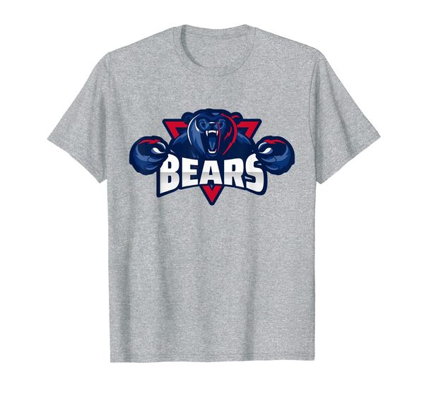 

ferocious bears design t-shirt, White;black