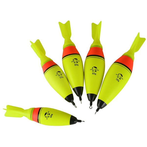 

fishing accessories 1pc double optical luminous led night interchange electronic light airplane wings rock float eva foam bobber 30g-100g
