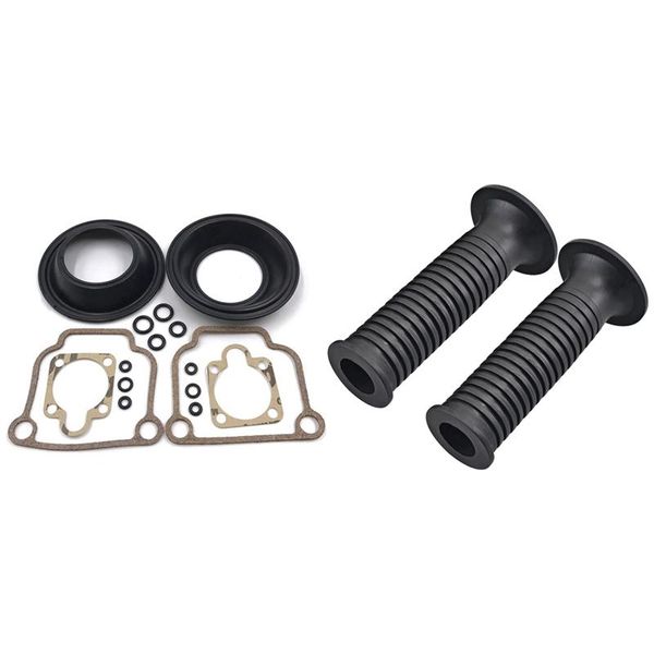 

handlebars carburetor repair kit for bing cv 32mm carb airhead r65 r75 r80 r90 & handlebar hand grips bars cover 7/8inch r1100