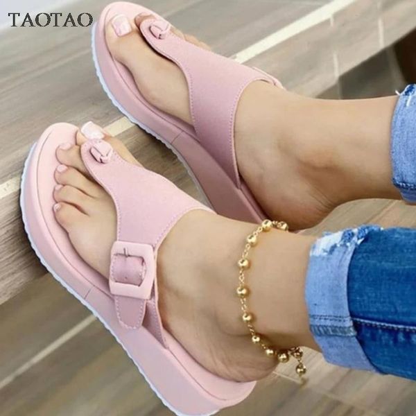 

2021 summer new solid casual sports women slippers fashion streetewear women's sandals oversized black red women's flip-flops 43