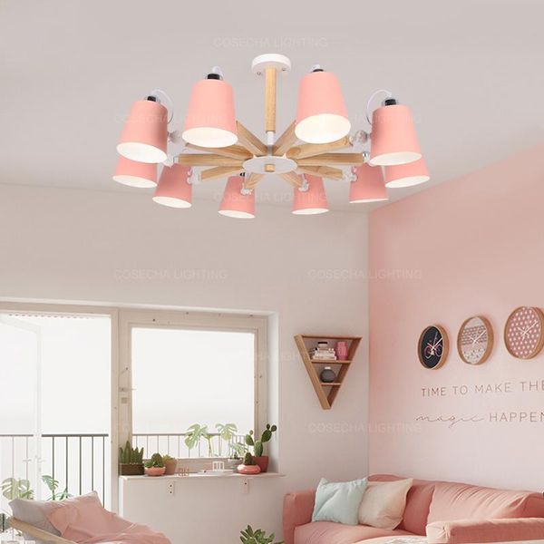 

chandeliers modern ceiling chandelier pink blue black grey with metal shade in kids room nursery living bedroom kitchen lamp