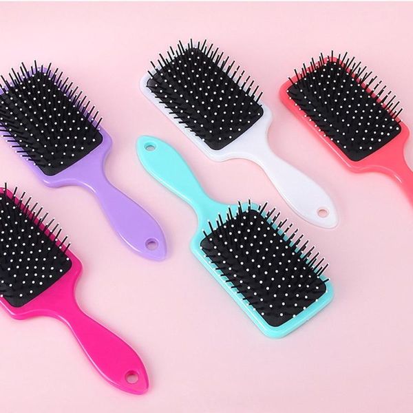 

hair brushes brush detangling women's styling tool t-shaped comb antistatic massage shower, Silver