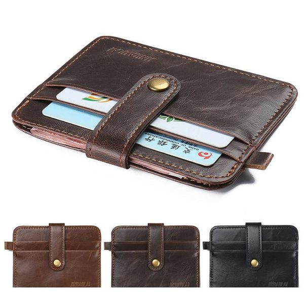

sell at a loss men's faux leather small id credit card business wallet holder slim pocket qyltky