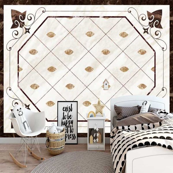 

wallpapers milofi 3d custom wallpaper hexagon background wall pattern