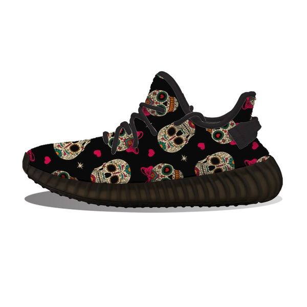 

diy custom bowknot skull running sho mh printed mens womens trainers outdoor sports sneakers xdsv