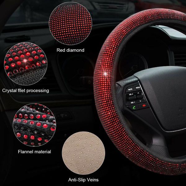 

steering wheel covers replaces car cover shining accessory bling diamond
