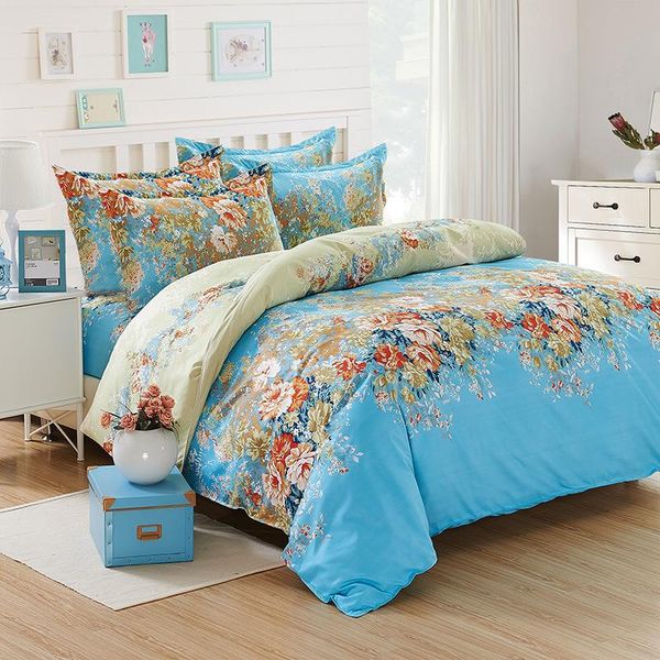 

sheets & sets four piece bed set, autumn and winter moulting printing quilt bedding set sheet