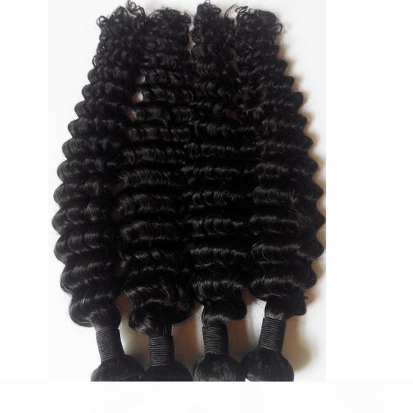

brazilian deep curly weave hair grade 7a unprocessed peruvian malaysian human hair 8-30inch european indian hair wefts 5bundles extensions, Black