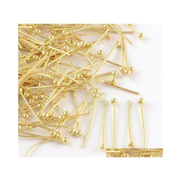 

100pcs/lot gold & silver plated metal ball head pins 16mm 18mm jllyzx home003