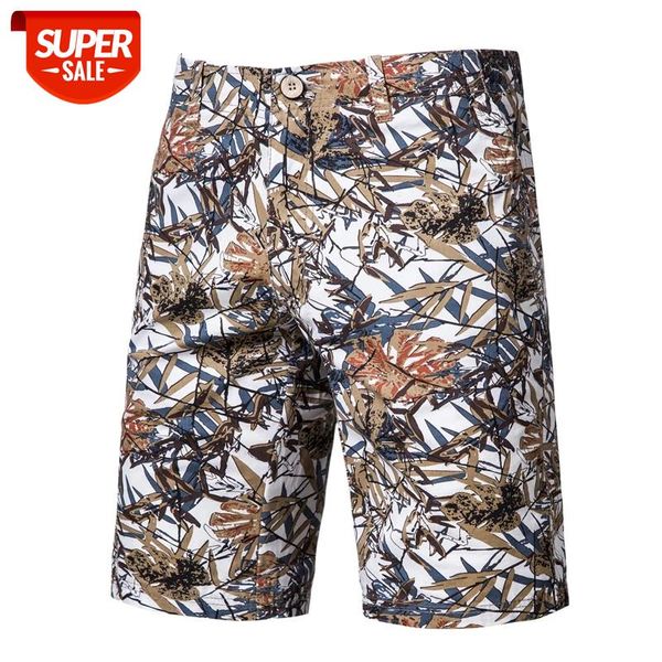 

new summer printed beach shorts men 100% cotton casual men's shorts brand clothing fashion male short pants #qk65, Black
