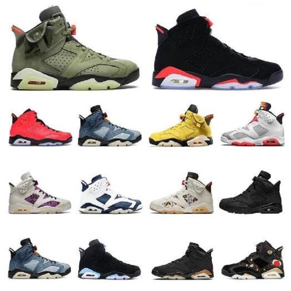 

outdoor sports shoes 6s basketball shoes mens trainer sail black infrared brown black cat hare sneakers fashion athletic
