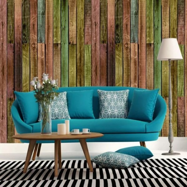 

wallpapers dropship custom wood wallpaper retro wooden board combination puzzle po wall mural nordic tapeta 3d do sypialni