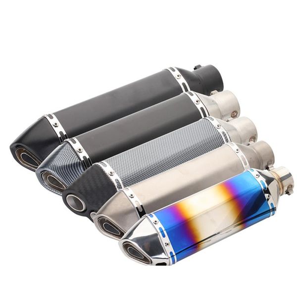 

motorcycle exhaust system universal muffler pipe atv dirt bike scooter slip on for cbr250 fz8 cbr gsxr cb400 cb600