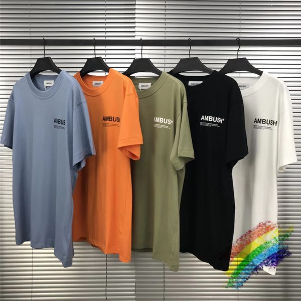 

2021 new nova moda vero estilo da emboscada t camisa das mulheres dos homens 1:1 de alta qualidade reflexivo camiseta t106, White;black