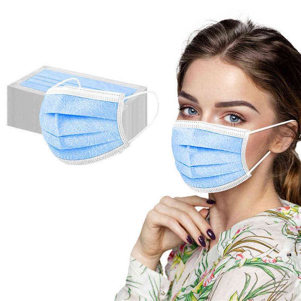 

disposable printing mask three layers with meltblown personal protective butterfly