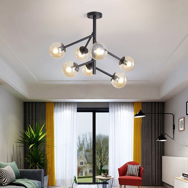 

nordic light living room kitchen bedroom industrial decoration the vintage 7 magical bean black molecular loft lamp adpz