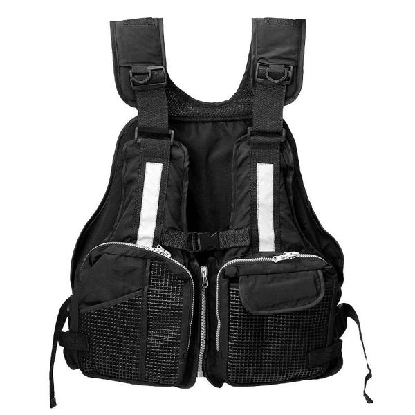 

life jacket vest for outdoor rafting swimming fishing boating drifting nylon survival suit swimwear water sport safety