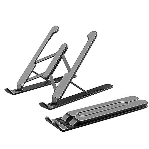 

hooks & rails portable lapstand foldable support base notebook for macbook pro lapdesk pc computer holder cooling pad riser