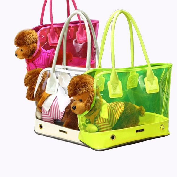 

cat carriers,crates & houses novel transparent dog carrier bag fashion pvc portable outdoor holder summer pet travel handbag head out should