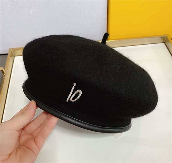 

womens designer beret brand letters cashimere hat black fashion designer bucket hat fashion fitted hats, Blue;gray