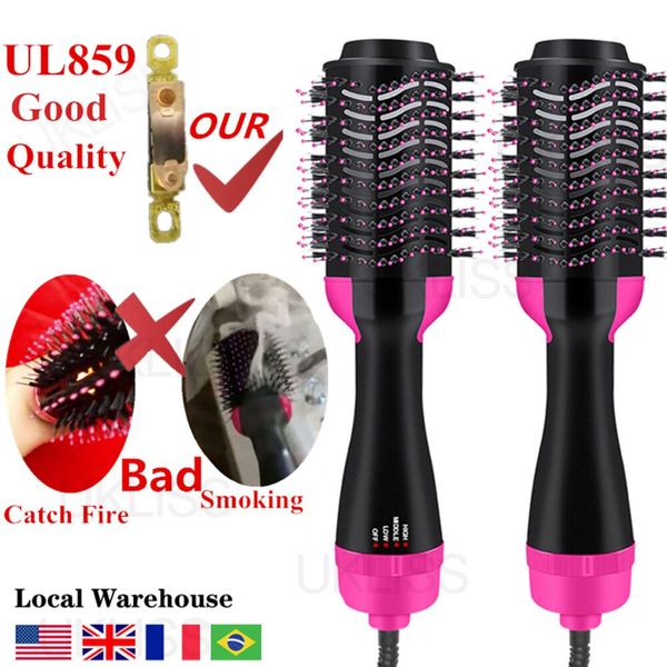 

3 in 1 hair straightener comb air brush electric hair dryer blower straightening curling hairdryer brush hair roller styling