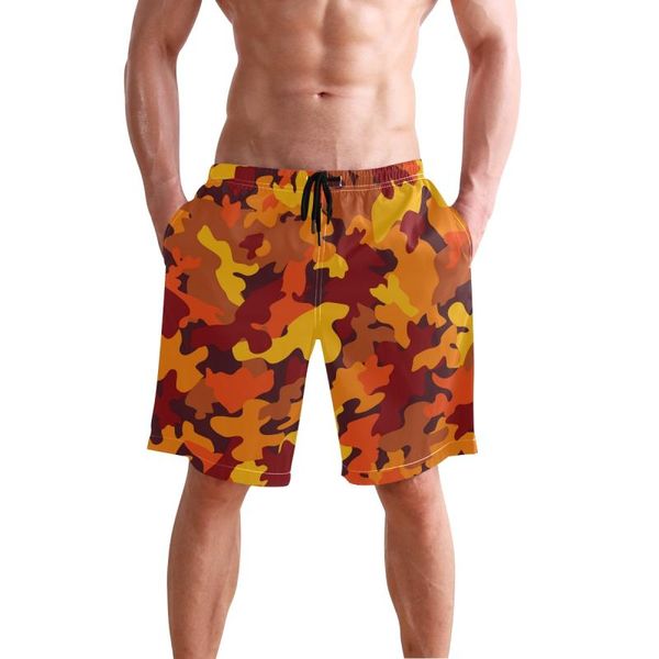 

mens camouflage beach board shorts with pockets summer volley shorts swim trunks for men quick dry swimwear sports suits