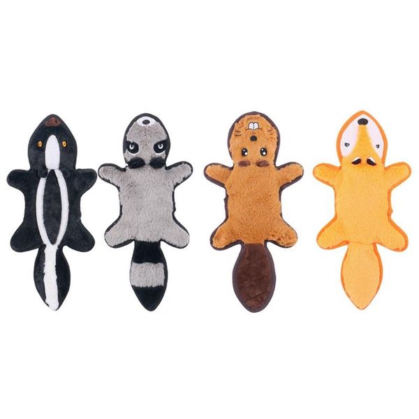 

dog toys & chews squeaky no stuffing,crinkle for small dogs durable chew plush cute animals natural puppy tee