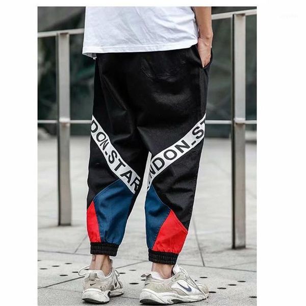 

fashion hip hop pants streetwear harajuku joggers men loose harem male funny casual summer trousers mens sweatpants men's, Black