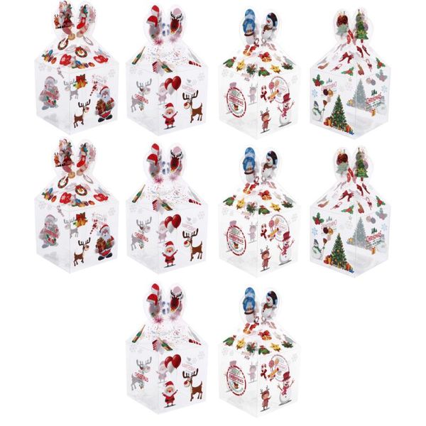

gift wrap 10pcs christmas boxes container apple packing party supplies