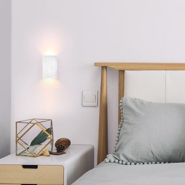 

wall lamps 1pcs modern led lamp 2w aluminum up down sconce lighting spot light for home parlor bedroom hall porch