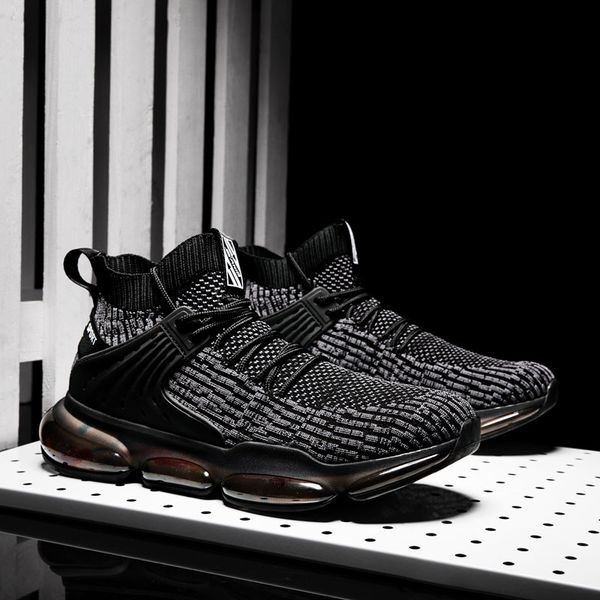

trend air bounce breathable running shoes men knit trainers sport shoes men air sneakers zapatillas hombre gym jogging sneakers