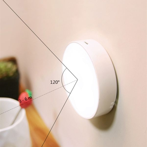 

led motion senser night light usb rechargeable energy-saving body induction lamp home wall hanging wardrobe stairs aisle lamps