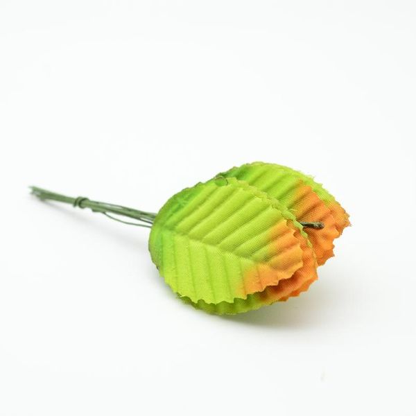 

10pcs/bunch fake green leaf silk rose leaves artificial flowers christmas wreath decor for home wedding diy new ye qyldxc