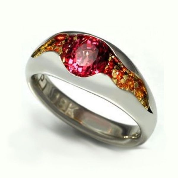 

wedding rings 2021 rich pomegranate seed ring women fashion beautiful princess engagement assigned to gift jewelry gothic, Slivery;golden