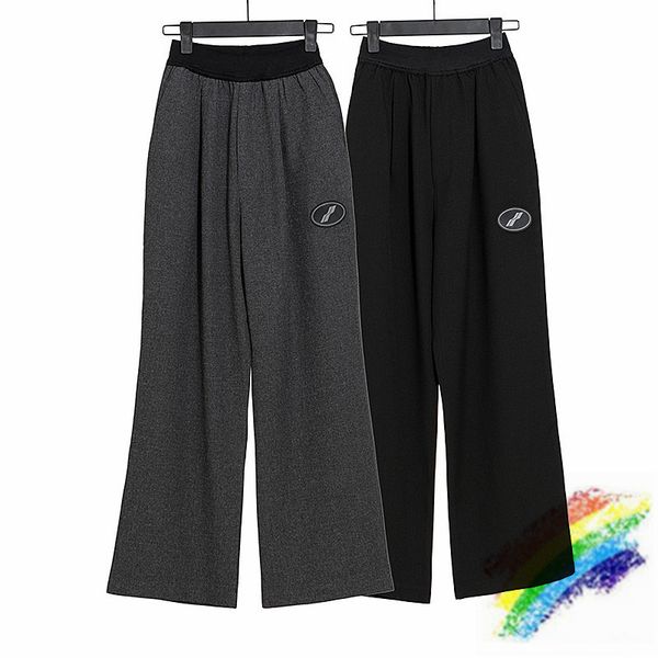 

2021 new preto cinza we11done sweatpants masculino feminino 1:1 melhor qualidade welldone jogger calas dk8h, Black